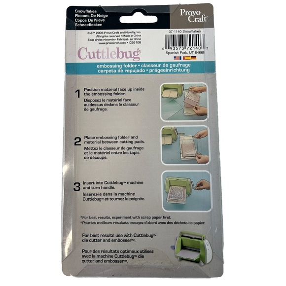 Cuttlebug Snowflakes Embossing Folder - 37-1140 Winter & Christmas - Provo Craft - Picture 3 of 5